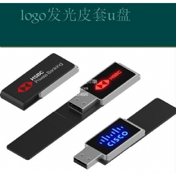 1-logo发光皮套u盘